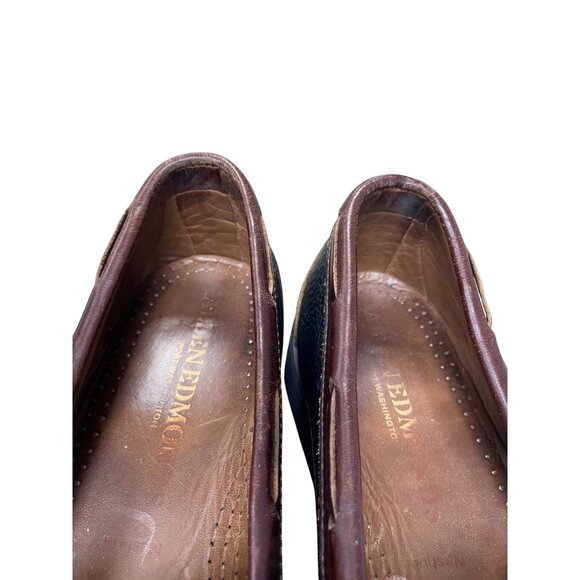 Allen Edmonds mens brown leather tassled slip loafers sz 10.5D SKU 9604 main image 6